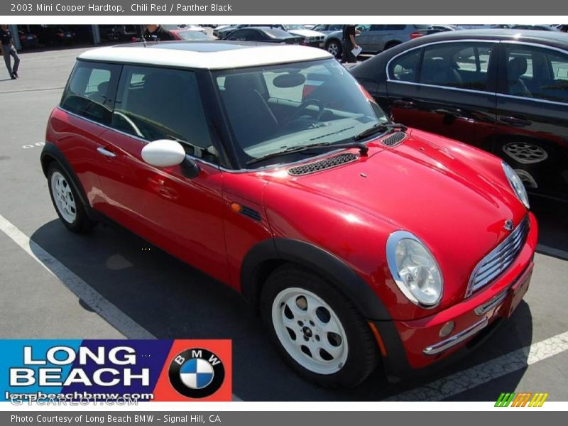 Chili Red / Panther Black 2003 Mini Cooper Hardtop