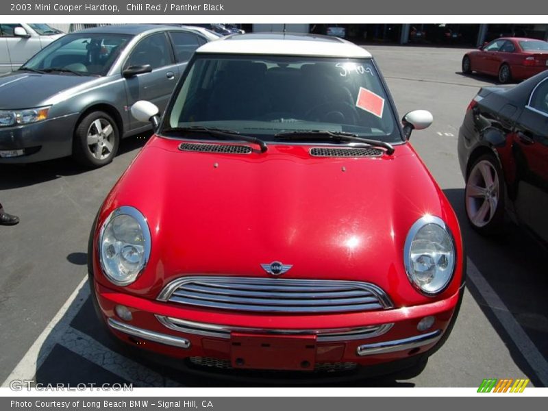 Chili Red / Panther Black 2003 Mini Cooper Hardtop