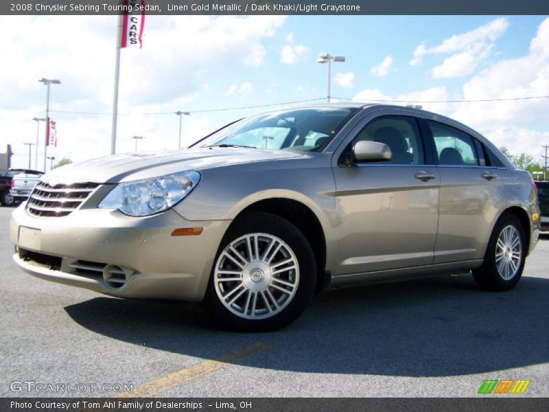 Linen Gold Metallic / Dark Khaki/Light Graystone 2008 Chrysler Sebring Touring Sedan