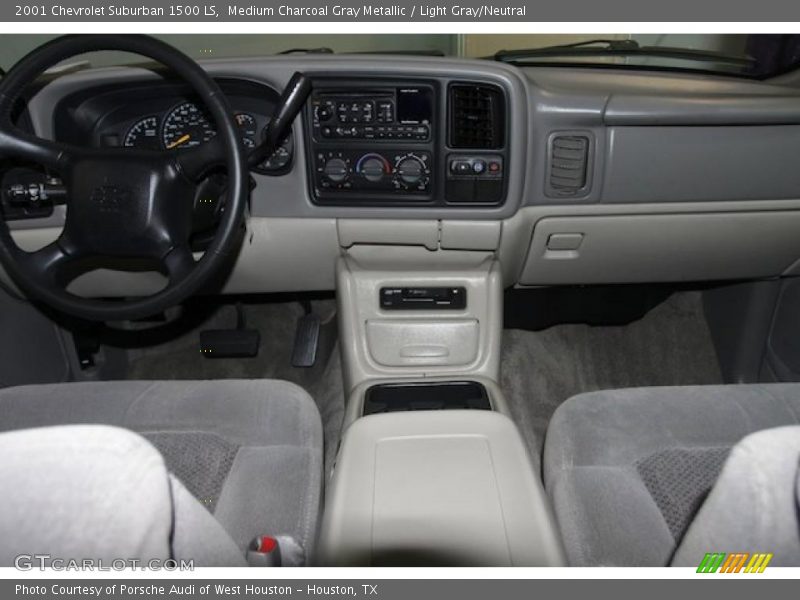 Medium Charcoal Gray Metallic / Light Gray/Neutral 2001 Chevrolet Suburban 1500 LS