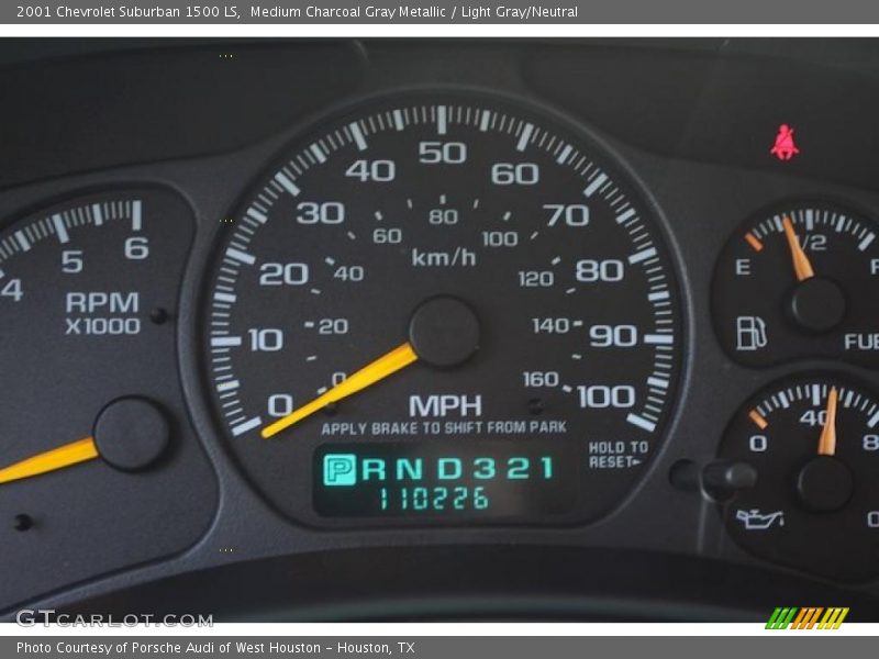 Medium Charcoal Gray Metallic / Light Gray/Neutral 2001 Chevrolet Suburban 1500 LS