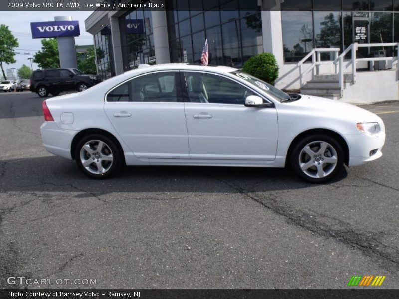 Ice White / Anthracite Black 2009 Volvo S80 T6 AWD