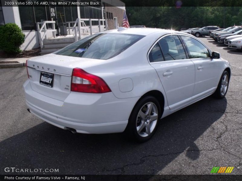 Ice White / Anthracite Black 2009 Volvo S80 T6 AWD