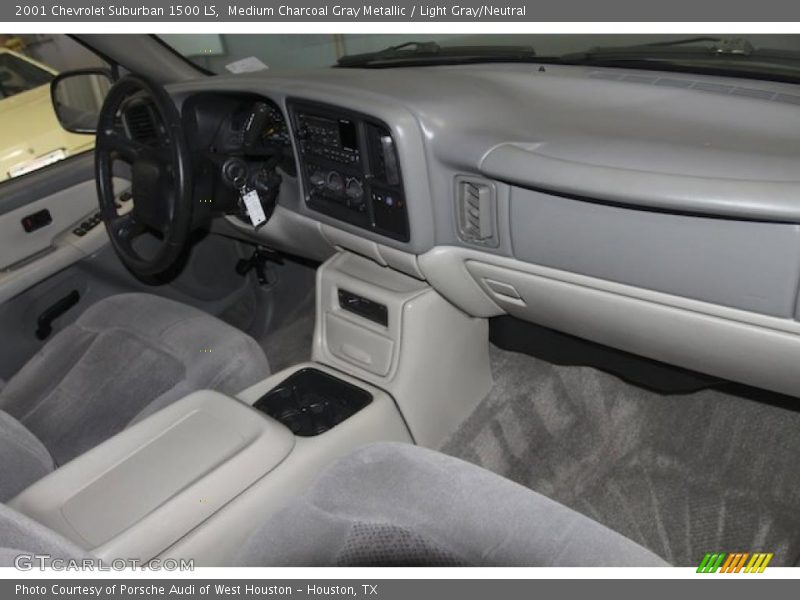 Medium Charcoal Gray Metallic / Light Gray/Neutral 2001 Chevrolet Suburban 1500 LS