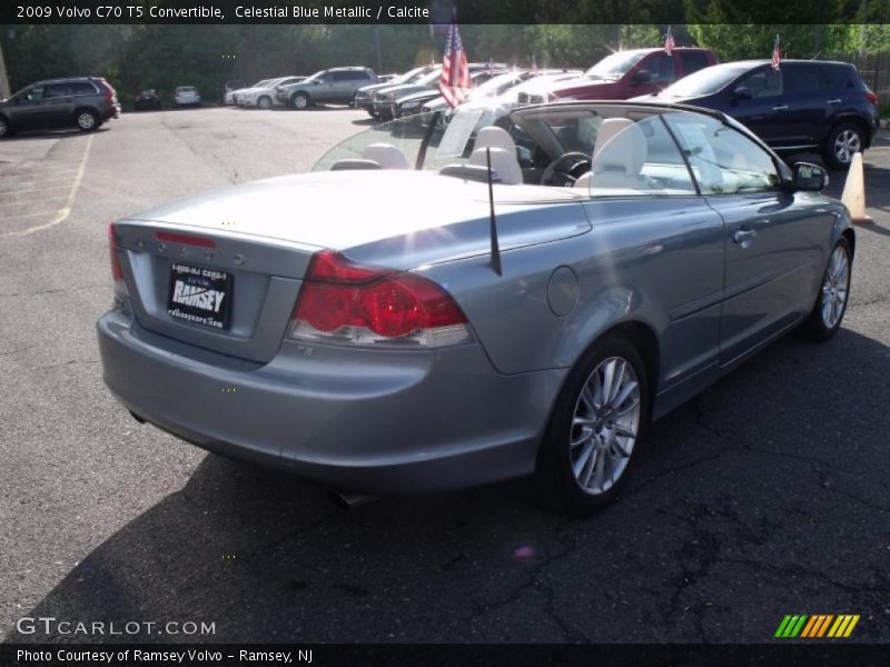 Celestial Blue Metallic / Calcite 2009 Volvo C70 T5 Convertible