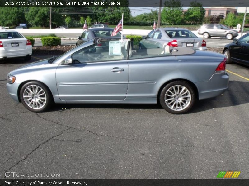Celestial Blue Metallic / Calcite 2009 Volvo C70 T5 Convertible