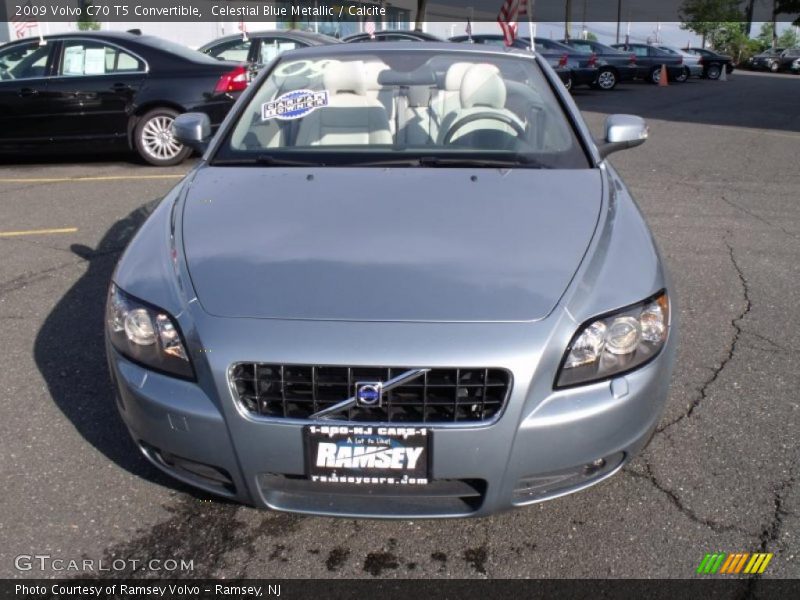 Celestial Blue Metallic / Calcite 2009 Volvo C70 T5 Convertible