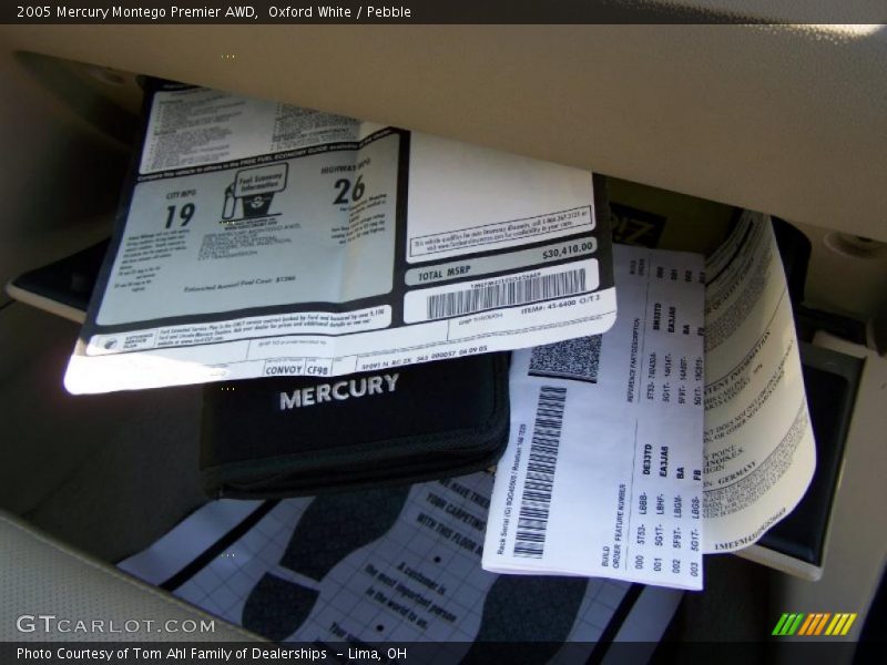 Oxford White / Pebble 2005 Mercury Montego Premier AWD