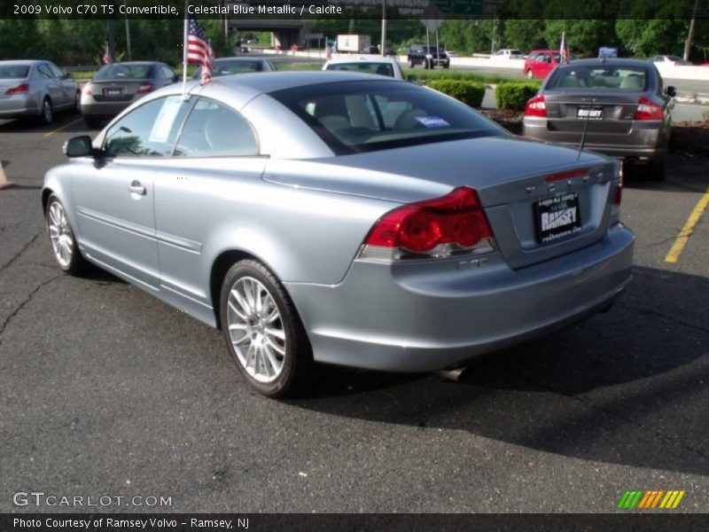 Celestial Blue Metallic / Calcite 2009 Volvo C70 T5 Convertible