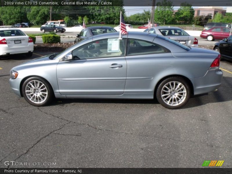 Celestial Blue Metallic / Calcite 2009 Volvo C70 T5 Convertible