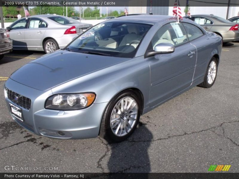 Celestial Blue Metallic / Calcite 2009 Volvo C70 T5 Convertible