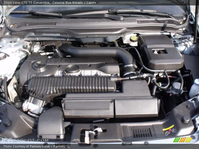 Celestial Blue Metallic / Calcite 2009 Volvo C70 T5 Convertible