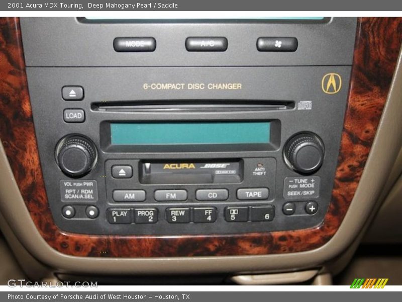 Deep Mahogany Pearl / Saddle 2001 Acura MDX Touring