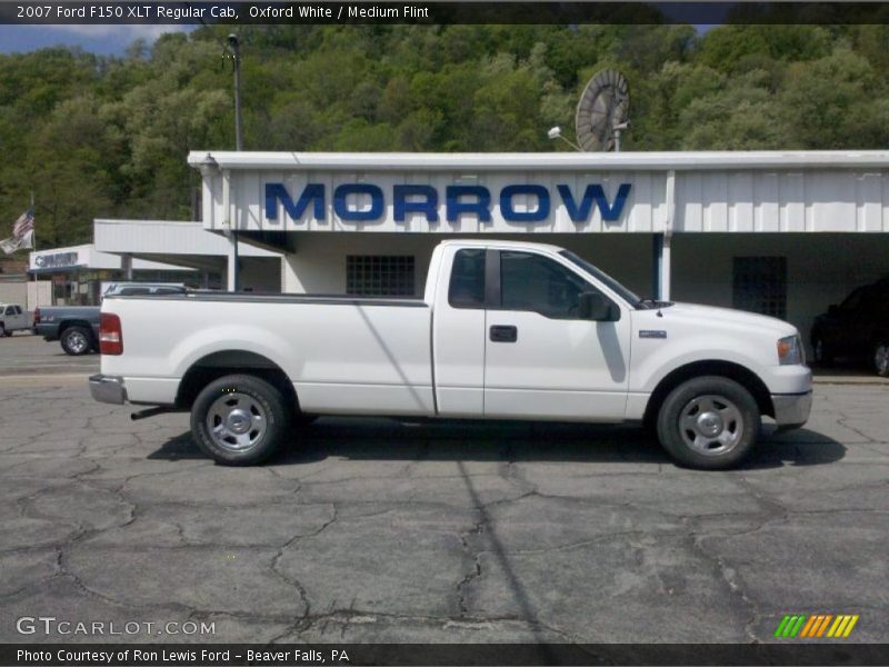 Oxford White / Medium Flint 2007 Ford F150 XLT Regular Cab