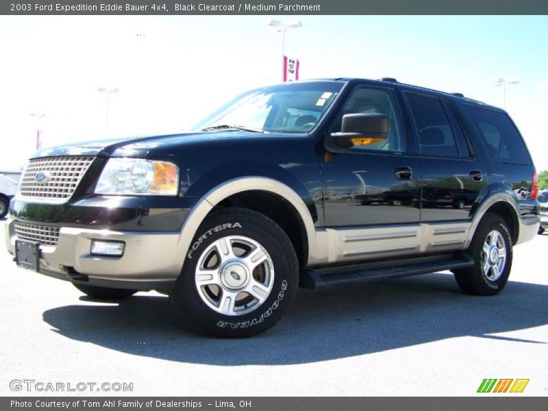 Black Clearcoat / Medium Parchment 2003 Ford Expedition Eddie Bauer 4x4