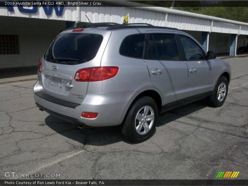 Bright Silver / Gray 2009 Hyundai Santa Fe GLS 4WD