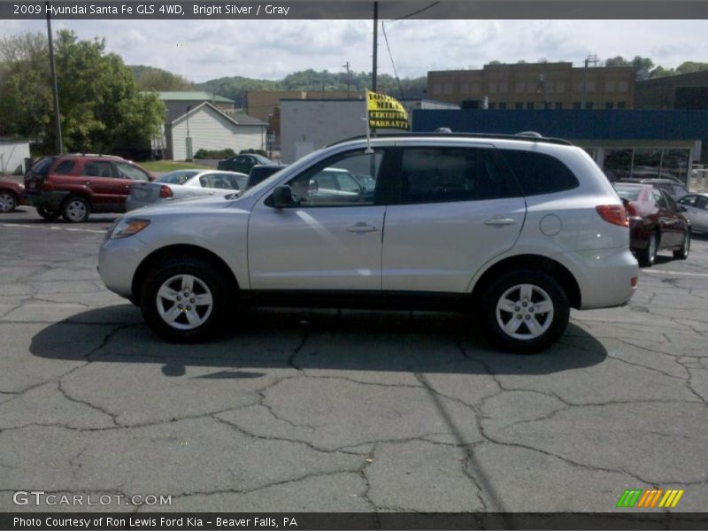 Bright Silver / Gray 2009 Hyundai Santa Fe GLS 4WD