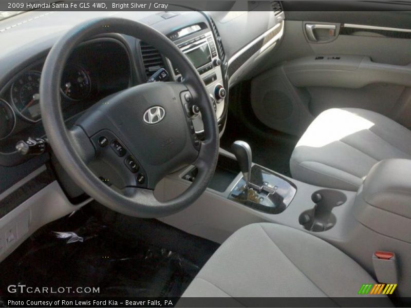 Bright Silver / Gray 2009 Hyundai Santa Fe GLS 4WD