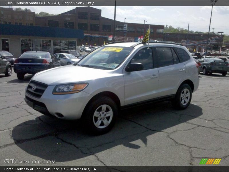 Bright Silver / Gray 2009 Hyundai Santa Fe GLS 4WD