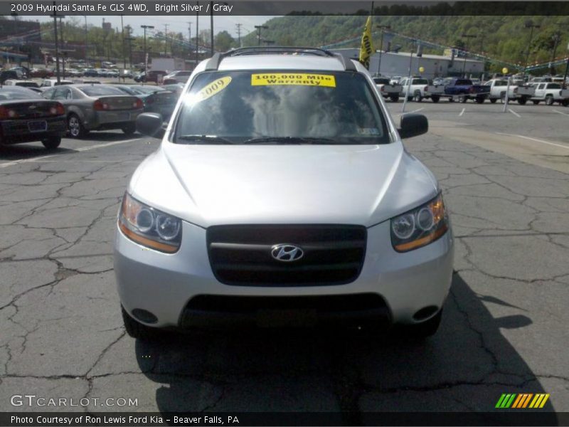 Bright Silver / Gray 2009 Hyundai Santa Fe GLS 4WD