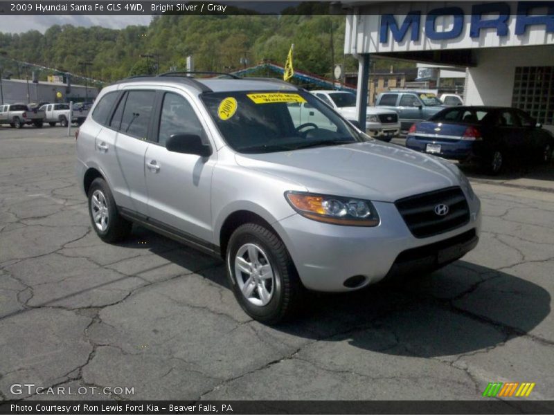 Bright Silver / Gray 2009 Hyundai Santa Fe GLS 4WD