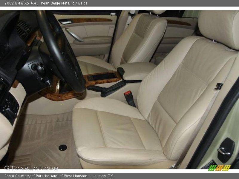 Pearl Beige Metallic / Beige 2002 BMW X5 4.4i