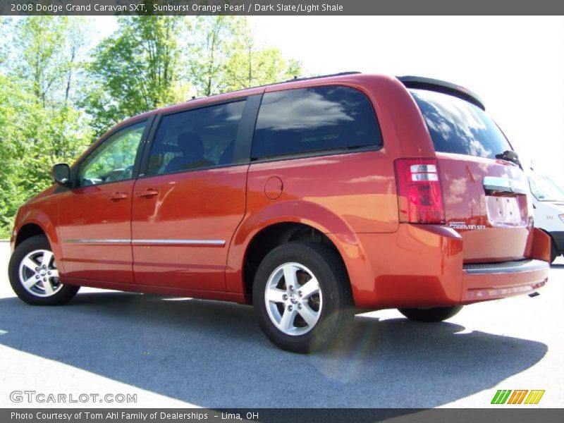 Sunburst Orange Pearl / Dark Slate/Light Shale 2008 Dodge Grand Caravan SXT