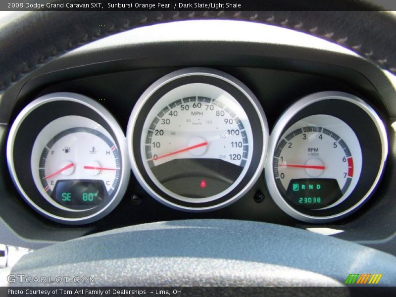 Sunburst Orange Pearl / Dark Slate/Light Shale 2008 Dodge Grand Caravan SXT
