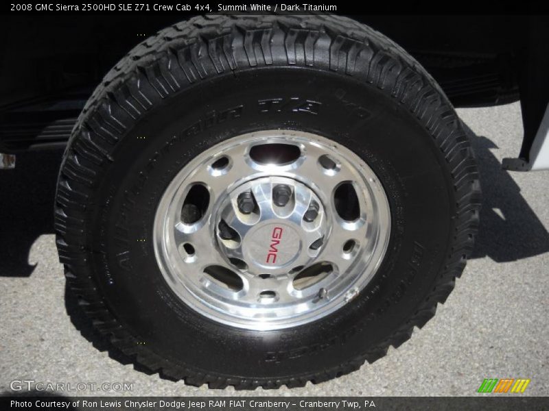 Summit White / Dark Titanium 2008 GMC Sierra 2500HD SLE Z71 Crew Cab 4x4