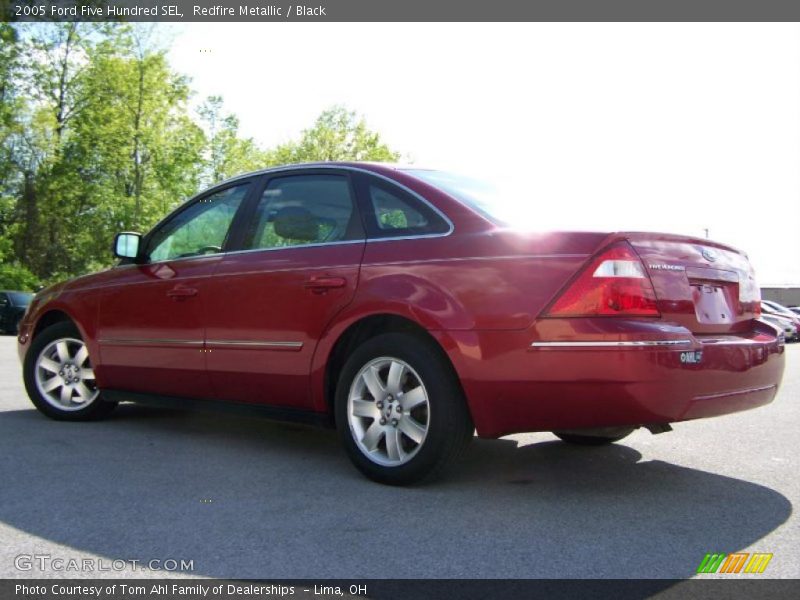 Redfire Metallic / Black 2005 Ford Five Hundred SEL
