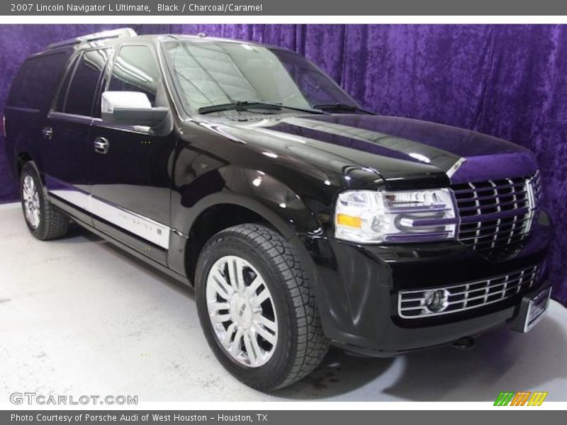 Black / Charcoal/Caramel 2007 Lincoln Navigator L Ultimate