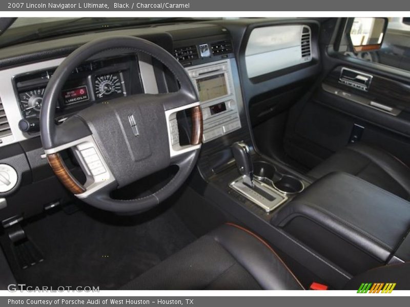 Black / Charcoal/Caramel 2007 Lincoln Navigator L Ultimate