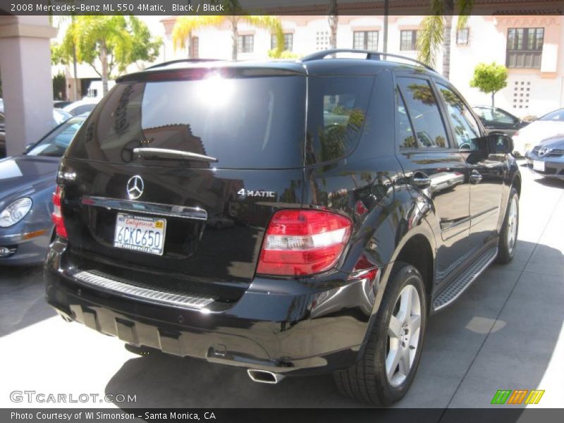 Black / Black 2008 Mercedes-Benz ML 550 4Matic