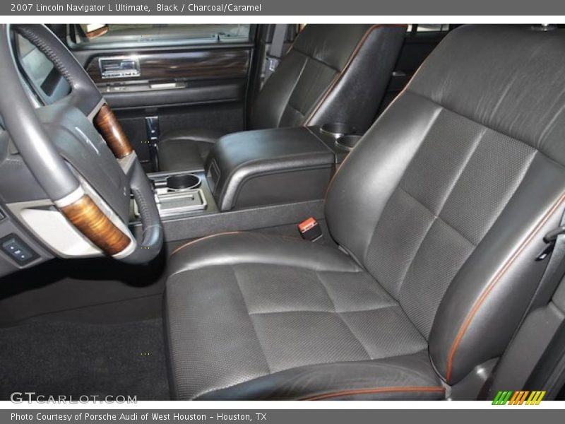 Black / Charcoal/Caramel 2007 Lincoln Navigator L Ultimate