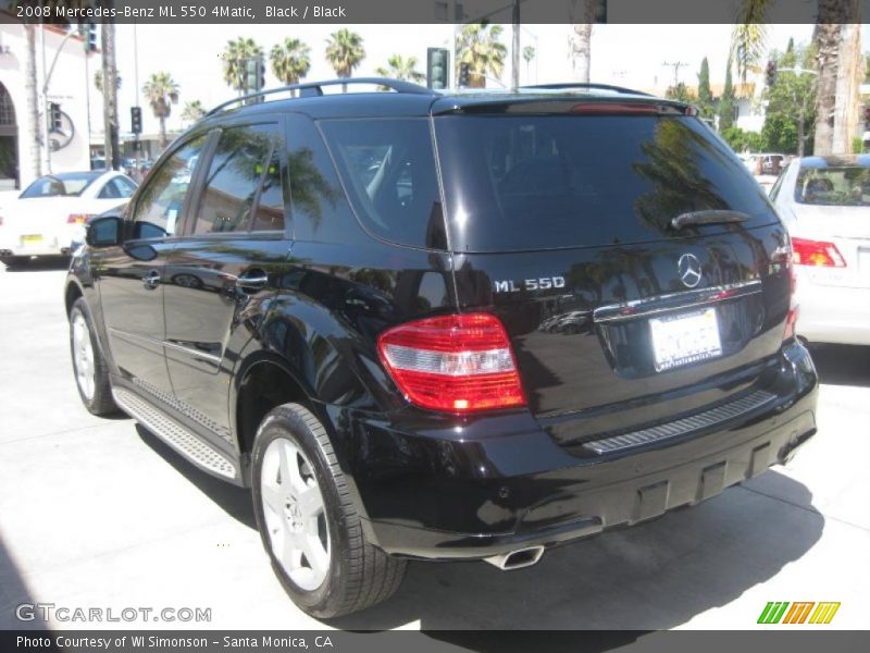 Black / Black 2008 Mercedes-Benz ML 550 4Matic