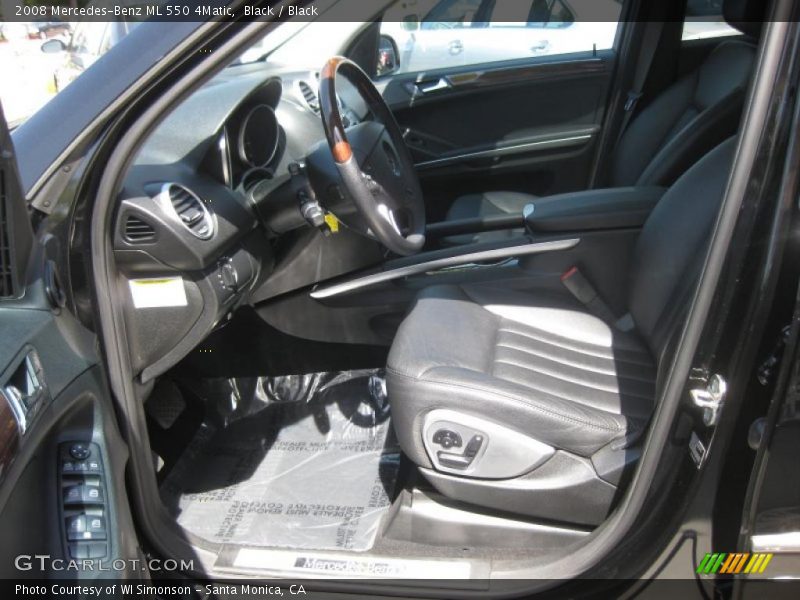 Black / Black 2008 Mercedes-Benz ML 550 4Matic