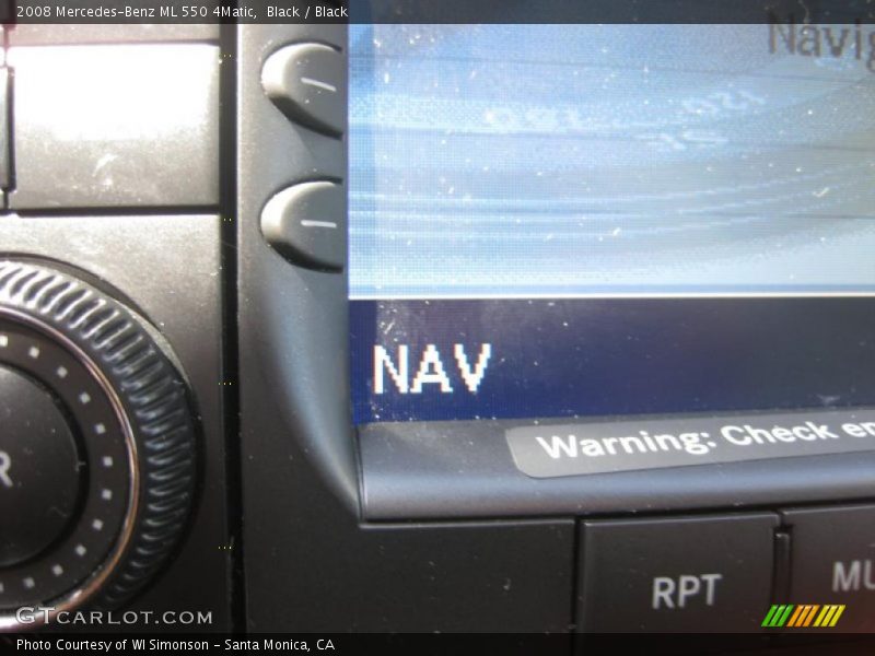 Black / Black 2008 Mercedes-Benz ML 550 4Matic