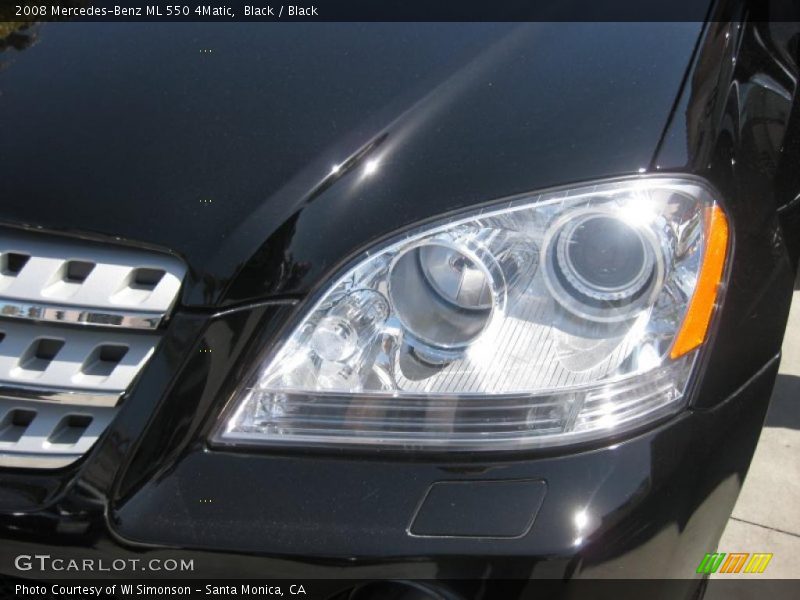 Black / Black 2008 Mercedes-Benz ML 550 4Matic