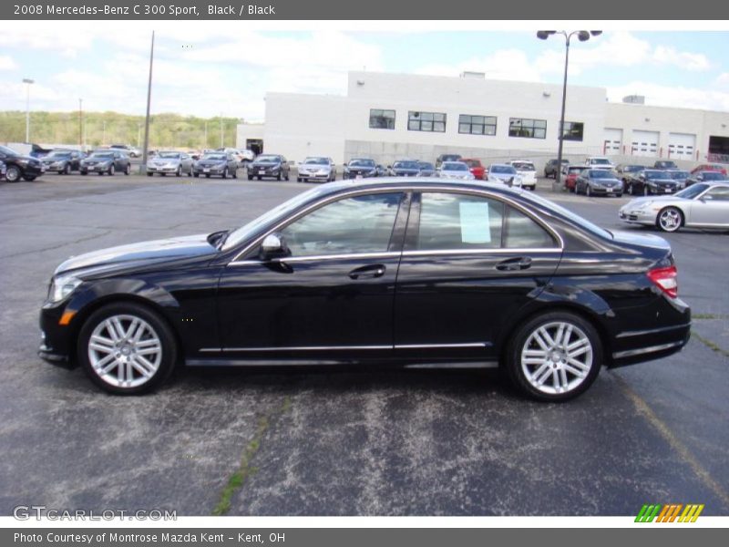 Black / Black 2008 Mercedes-Benz C 300 Sport
