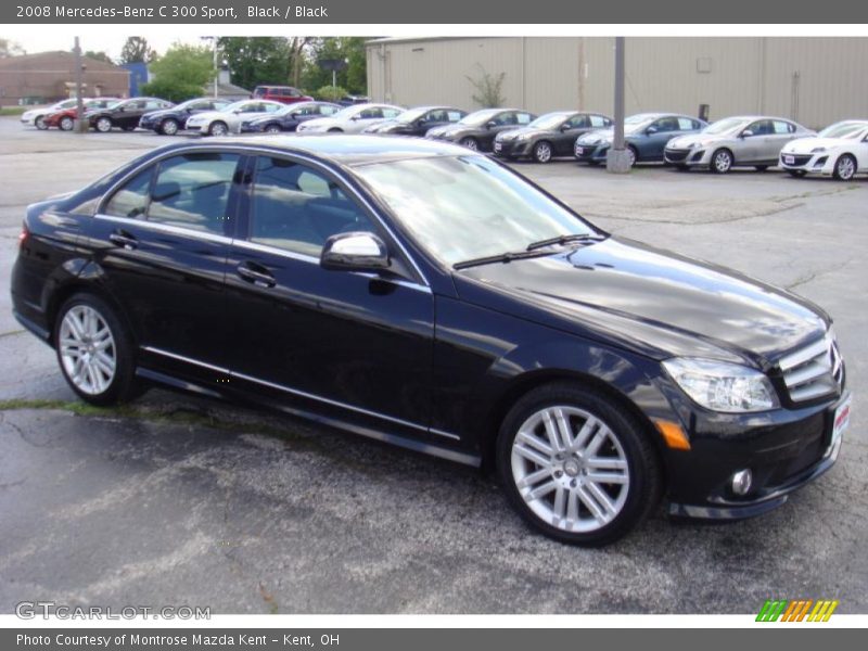 Black / Black 2008 Mercedes-Benz C 300 Sport