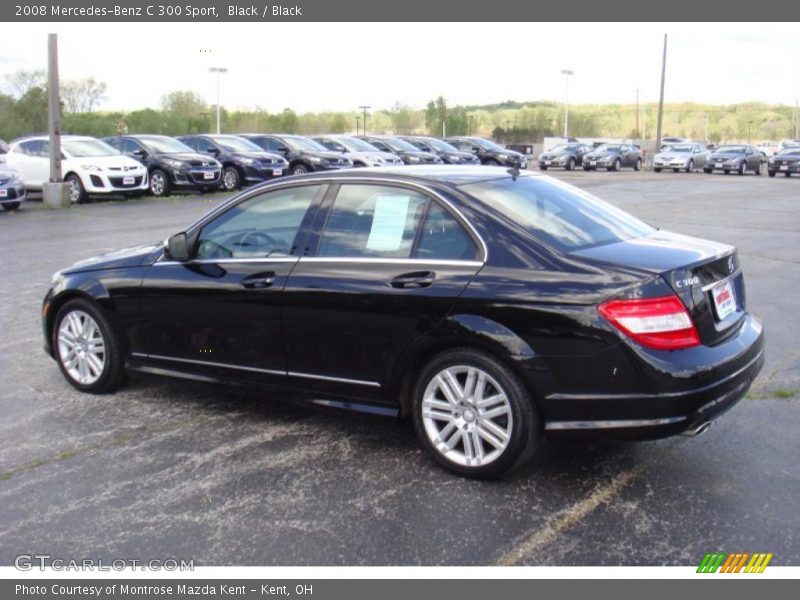 Black / Black 2008 Mercedes-Benz C 300 Sport