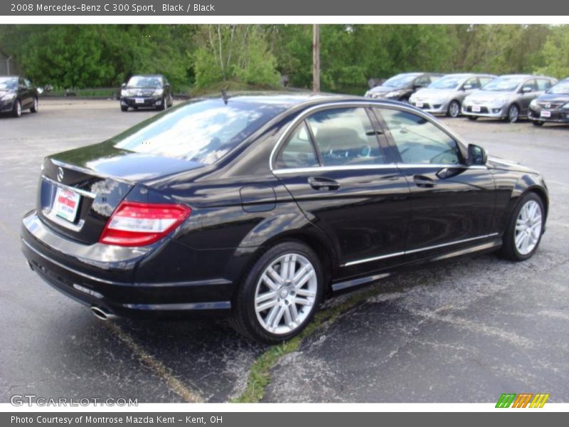 Black / Black 2008 Mercedes-Benz C 300 Sport