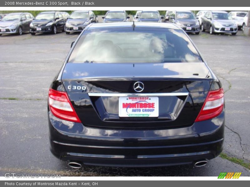 Black / Black 2008 Mercedes-Benz C 300 Sport