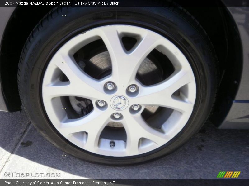 Galaxy Gray Mica / Black 2007 Mazda MAZDA3 s Sport Sedan