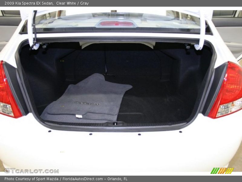 Clear White / Gray 2009 Kia Spectra EX Sedan