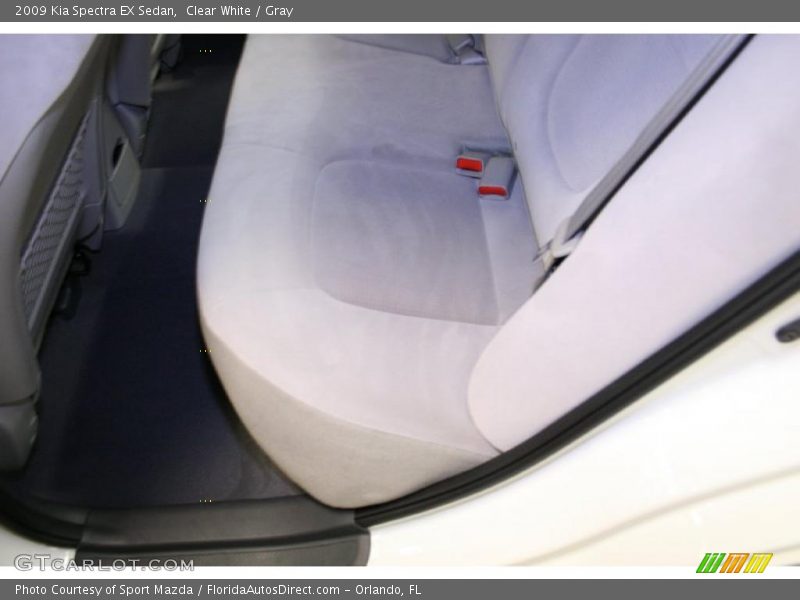 Clear White / Gray 2009 Kia Spectra EX Sedan