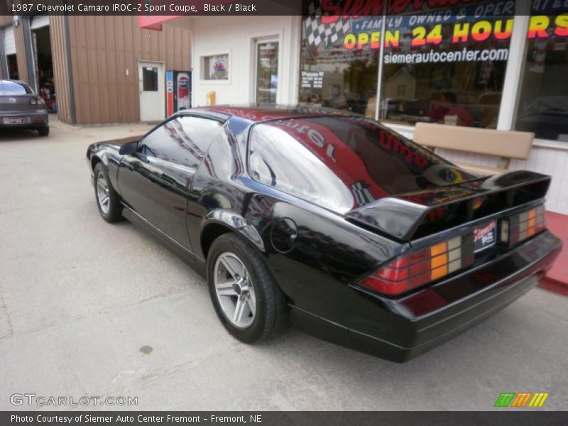 Black / Black 1987 Chevrolet Camaro IROC-Z Sport Coupe
