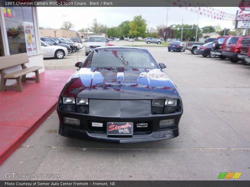 Black / Black 1987 Chevrolet Camaro IROC-Z Sport Coupe