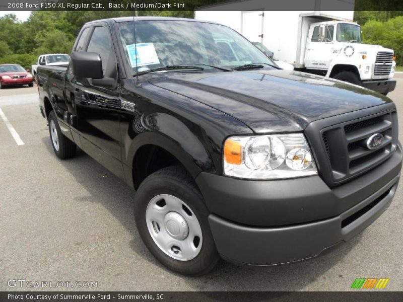 Black / Medium/Dark Flint 2008 Ford F150 XL Regular Cab