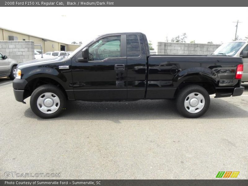 Black / Medium/Dark Flint 2008 Ford F150 XL Regular Cab
